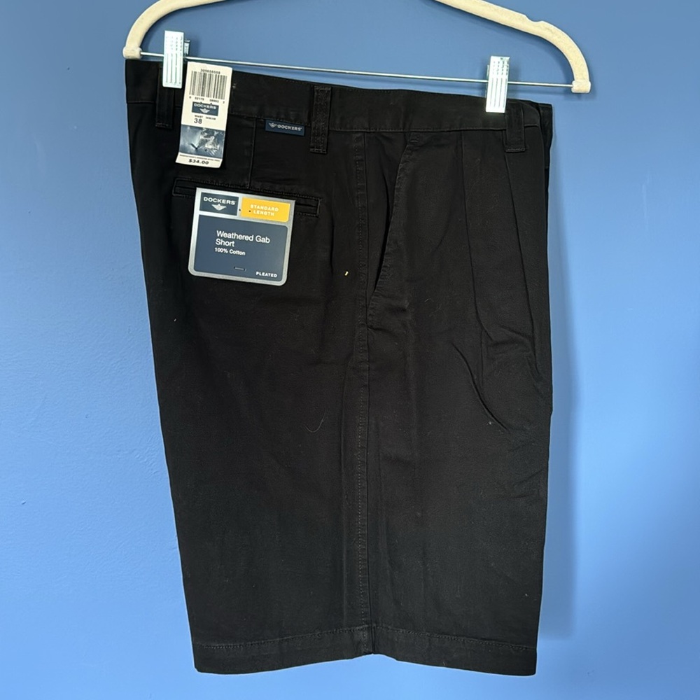 Dockers Weathered Gab Shorts, black, Mens, size 38